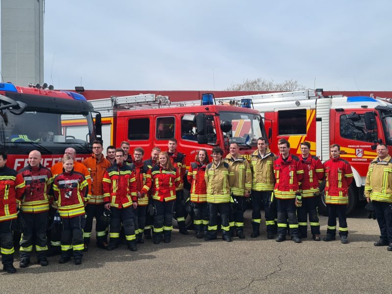 Truppführerausbildung der Feuerwehren Rastatt, Muggensturm, Kuppenheim und Bischweier