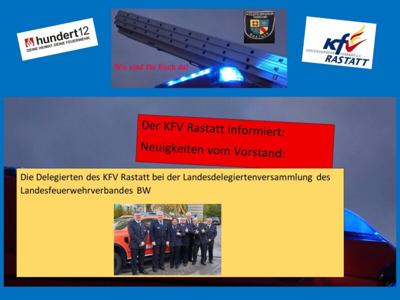 Der KFV Rastatt informiert